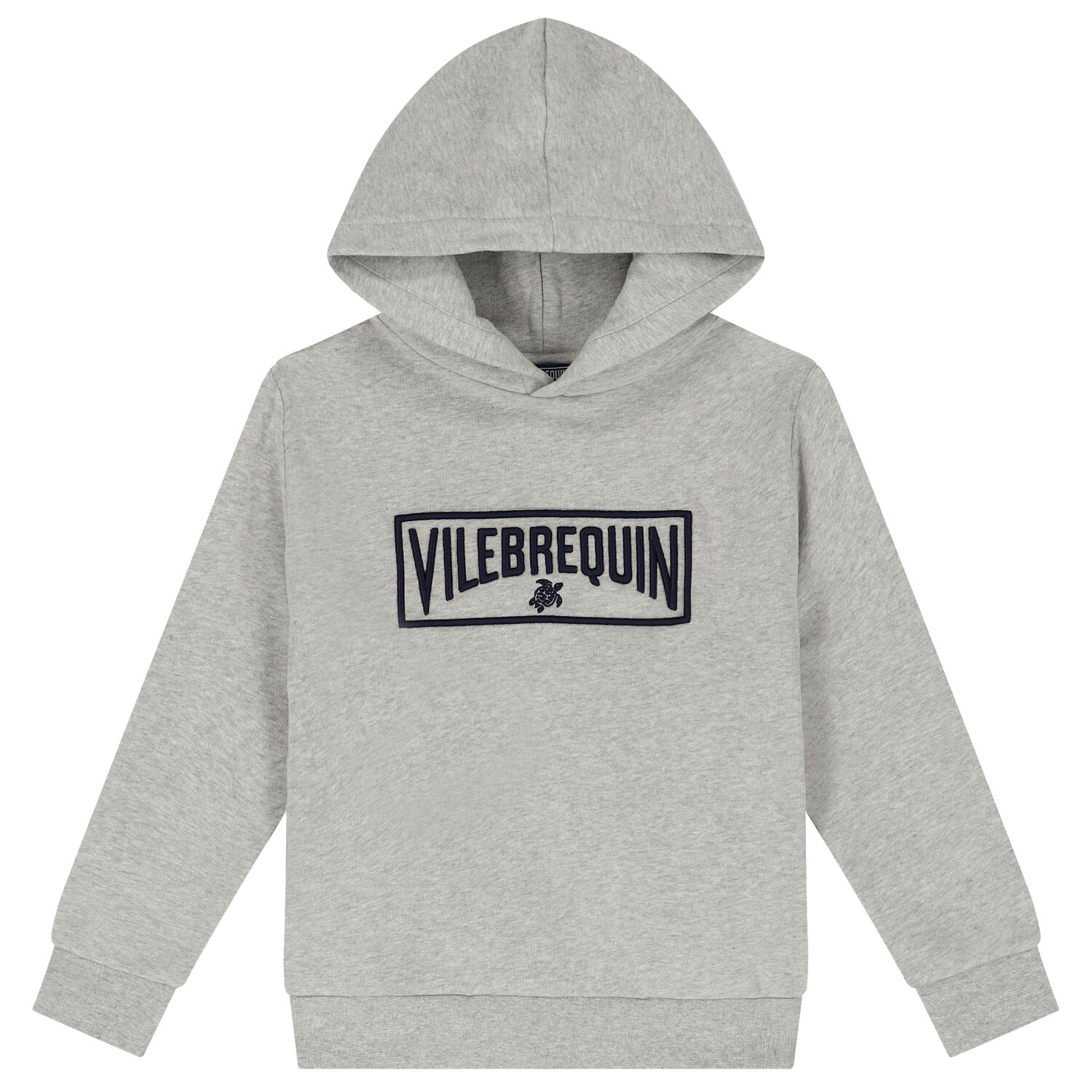 Boys Grey Logo Hooded Top, 1, hi-res